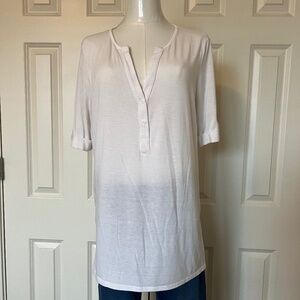 Mickey and Jenny White Henley Top